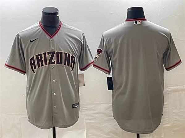 Mens Arizona Diamondbacks Blank Gray Cool Base Stitched Baseball Jersey->arizona diamondbacks->MLB Jersey